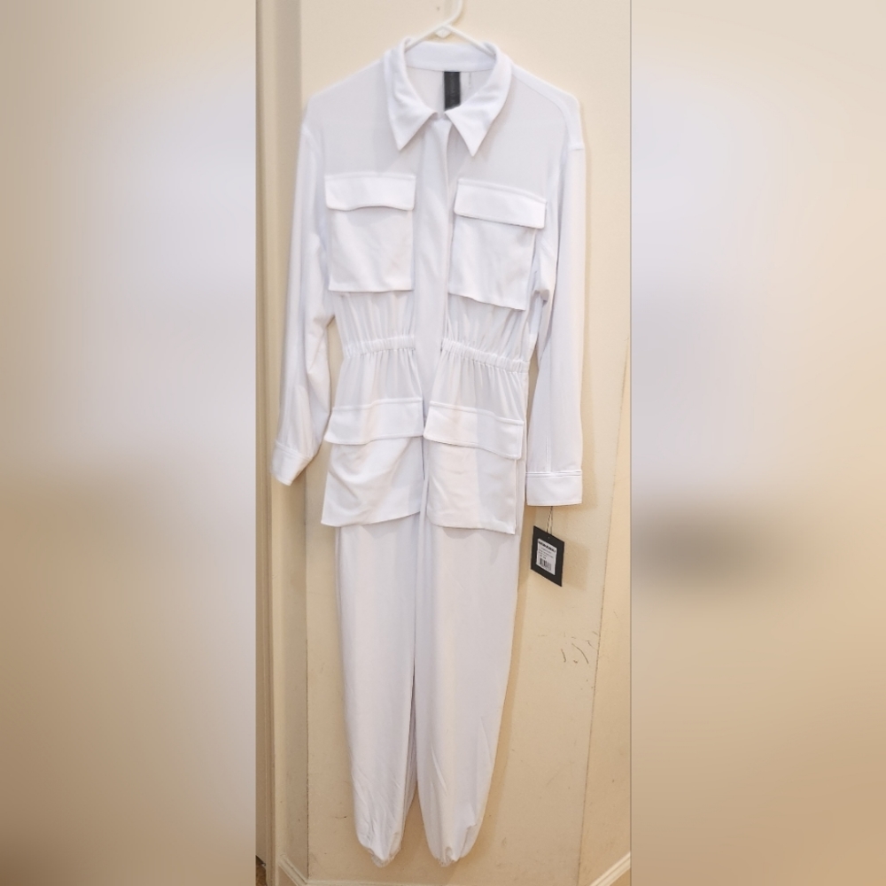 Norma Kamali White Jumpsuit